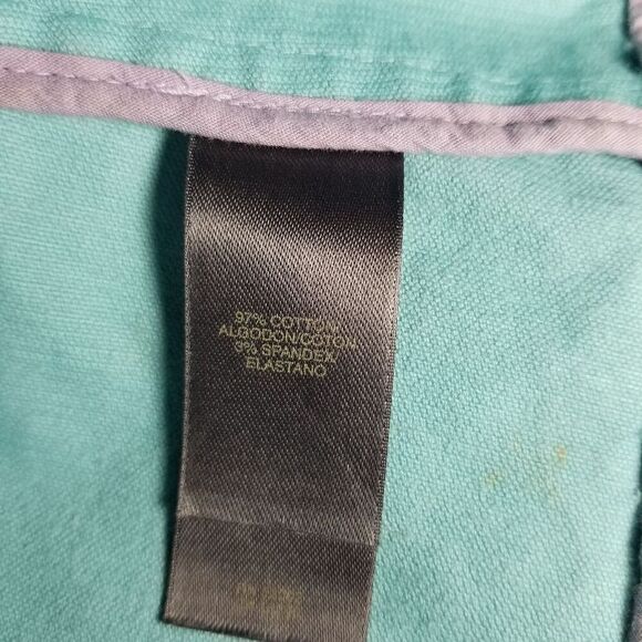 Vintage Retro 80s Style Liz Claiborne Blue Corduroy Coat Jacket 16P - Picture 11 of 11